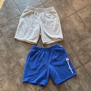 TWO PAIRS of Champion Fleece Shorts for Kids